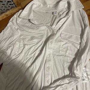 White soft collar shirt